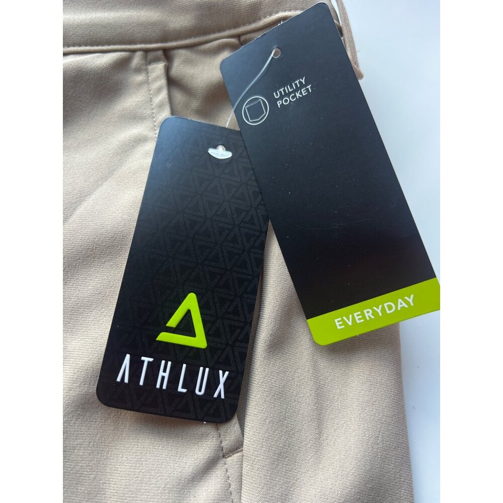 Athlux Mens Commuter Shorts Size 38 Brown Stylish Lightweight Modern Fit Versati - Picture 8 of 8